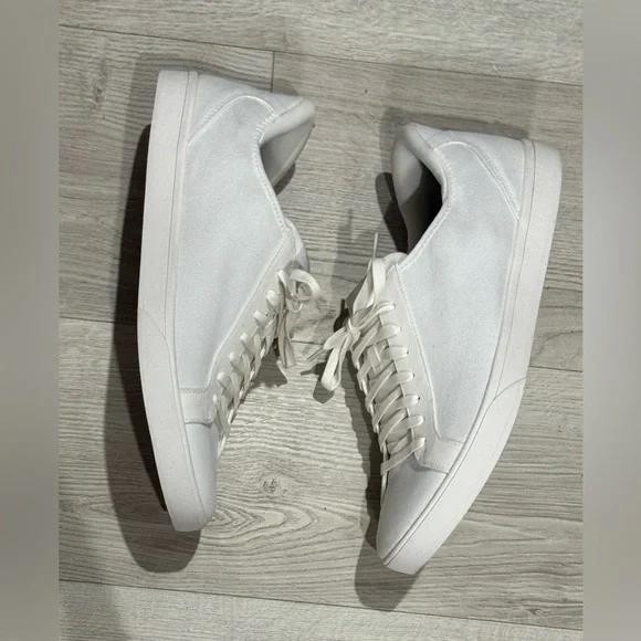 Kizik Irvine Ivory White Canvas Slip On Sneakers Unisex Size M’s 11.5 W’s 13 - Picture 5 of 13